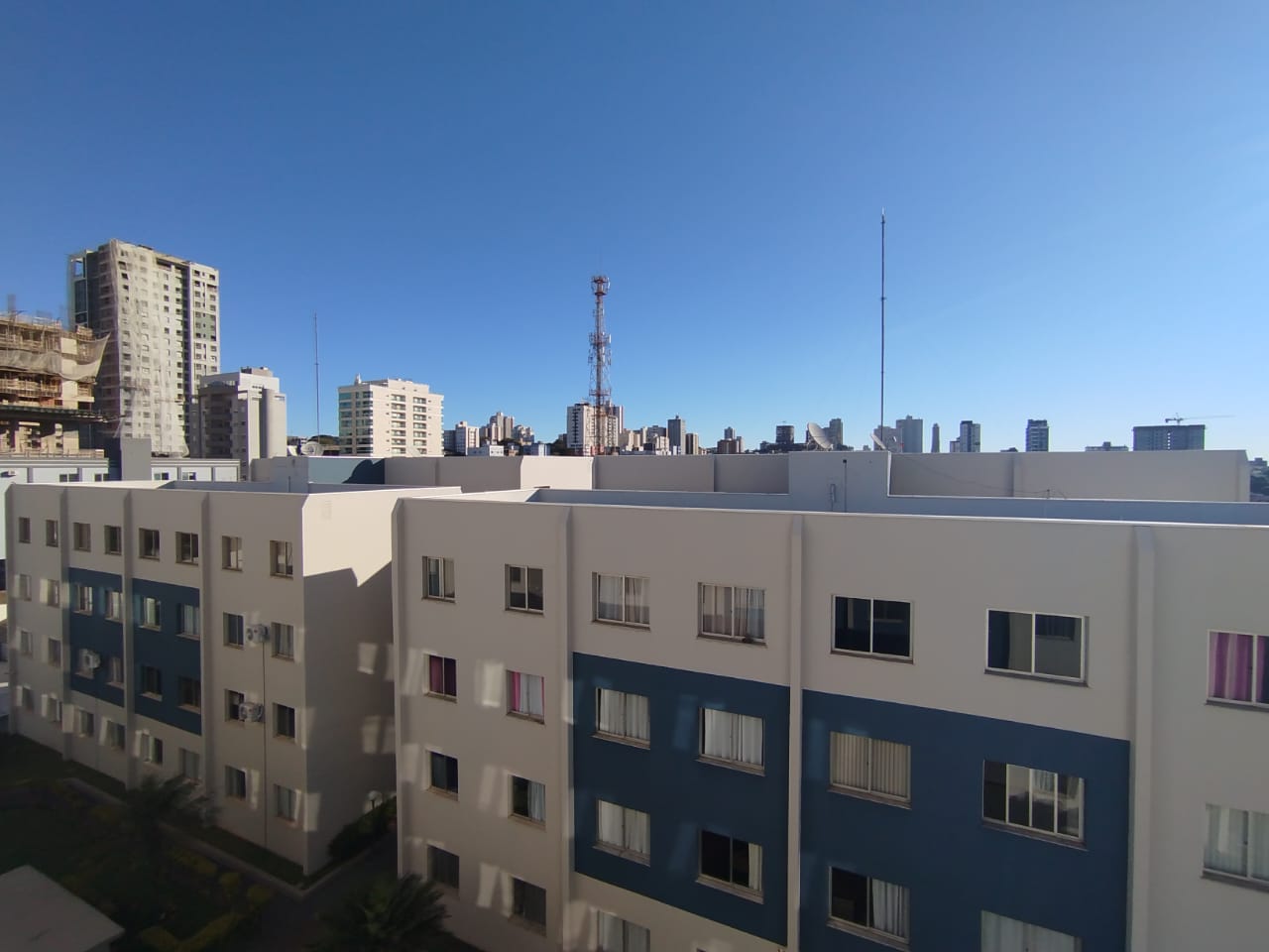 vista centro sol da tarde